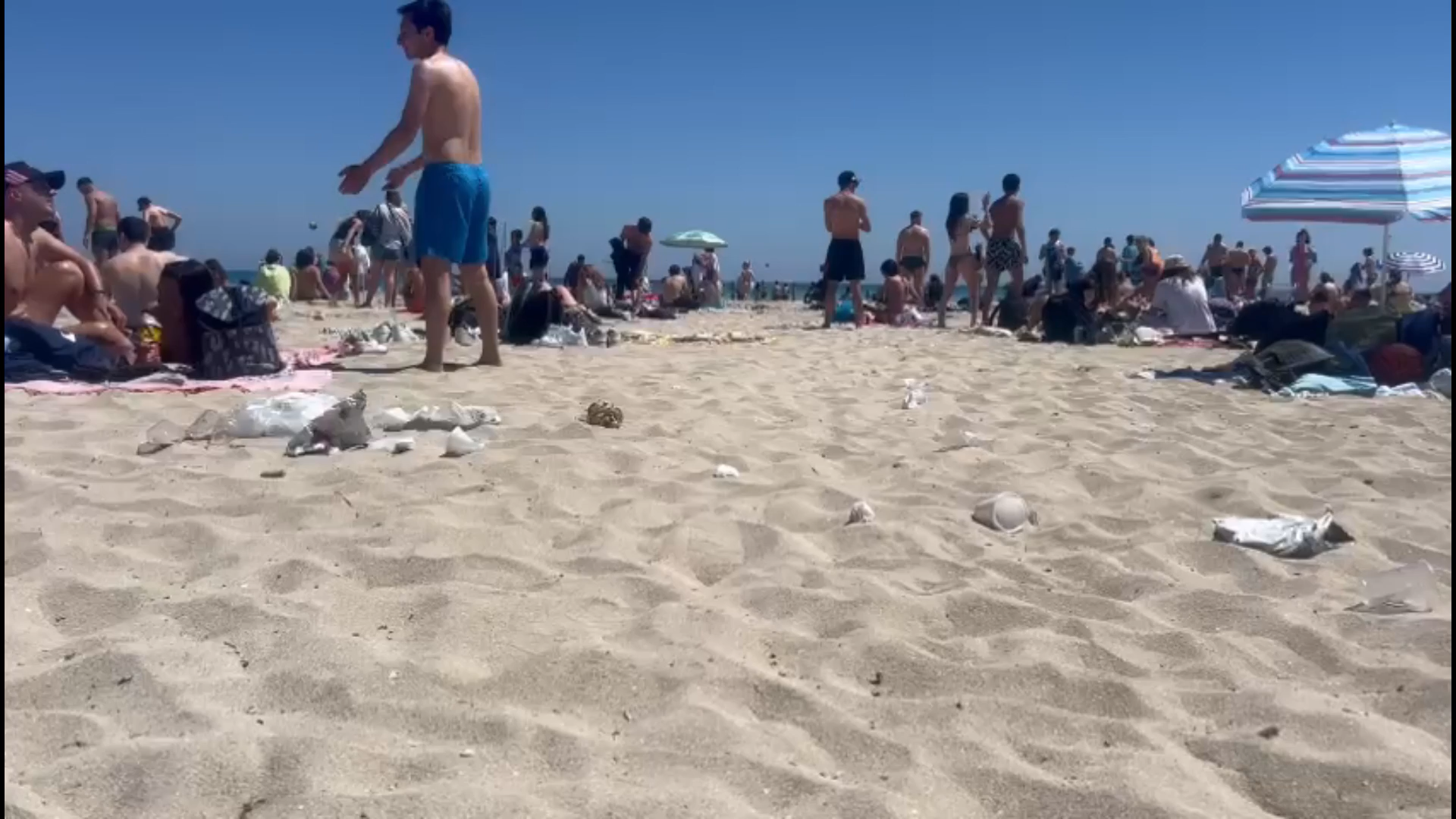 Spiaggia Mondello sporca