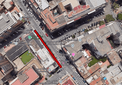 Lavori di manutenzione strade e marciapiedi in via Sampolo