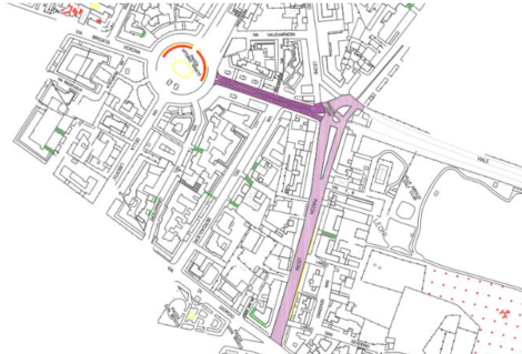 Lavori di manutenzione in via dell'Artigliere e Piazza Leoni