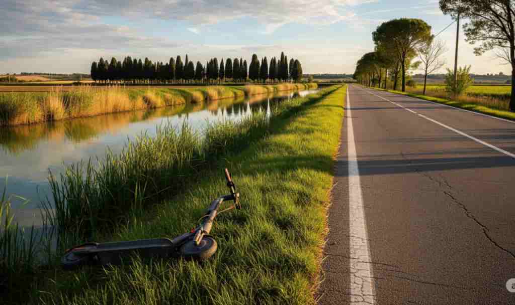 Incidente con il monopattino.