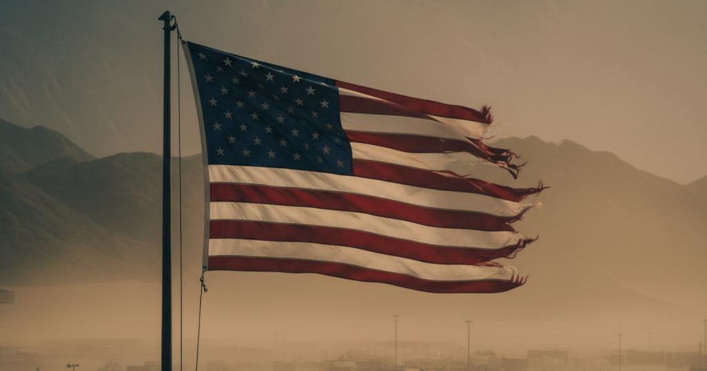 Bandiera degli USA in Afghanistan