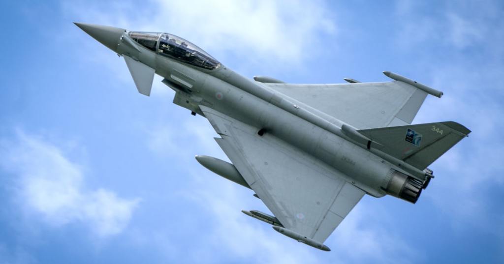 caccia Typhoon della RAF