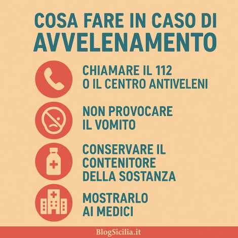 Cosa fare in caso di avvelenamento