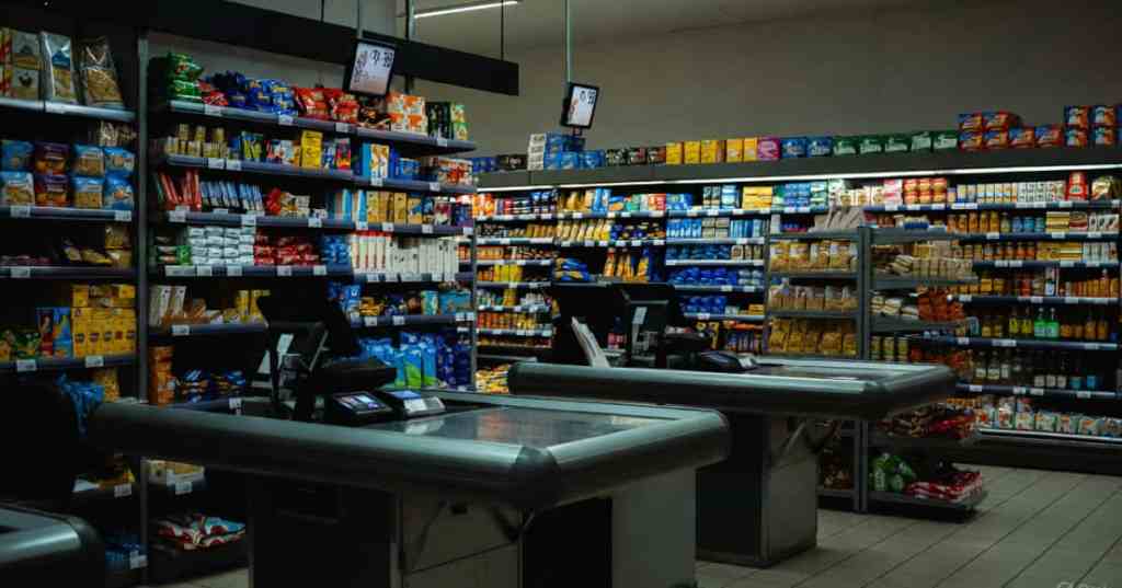 Cassa di un supermercato.
