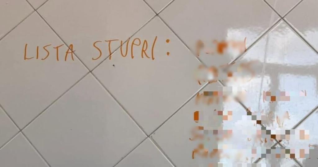 Lista stupri in un liceo a Roma.