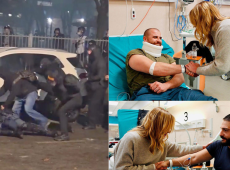 Meloni in ospedale dopo la notte di scontri a Torino: “Lo Stato c’è”