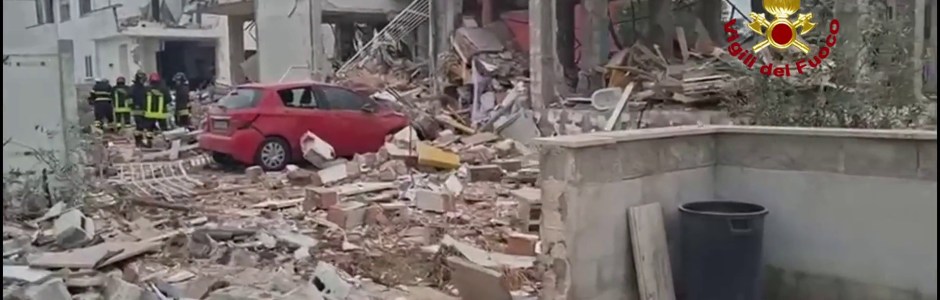 A Roma crolla una palazzina a causa di una esplosione, 2 feriti