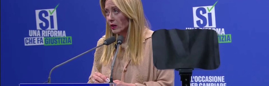 Referendum, Meloni “Occasione straordinaria, riforma giustizia serve a italiani”