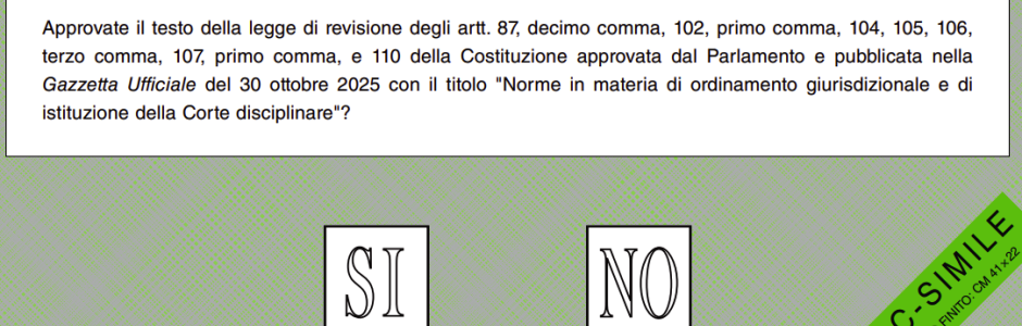 Urne aperte anche in Sicilia, oggi e domani si vota il referendum sulla riforma della magistratura
