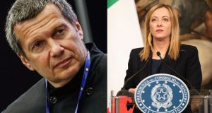 “Vergogna della razza umana”: il propagandista di Putin insulta Giorgia Meloni in TV