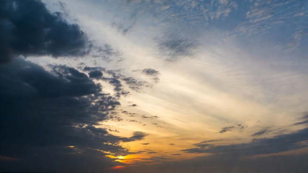 Cielo sereno dopo la pioggia