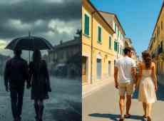 Italia divisa dal meteo: nubifragi al Nord, caldo fino a 29°C al Sud