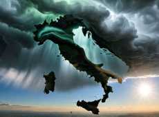 Italia divisa dal meteo: caldo estivo al Sud, temporali e freddo al Centro-Nord