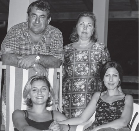 La famiglia Mangiaracina e Rusudan Galdava