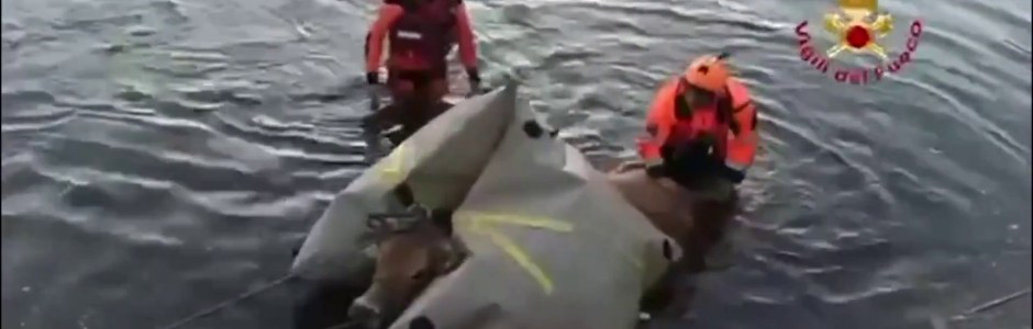 Sassari, mucca viene salvata nel fiume Coghinas da Vigili del Fuoco: le immagini