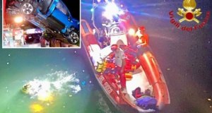 Auto precipita in acqua dopo un frontale: morto 37enne. Arrestato il conducente ubriaco