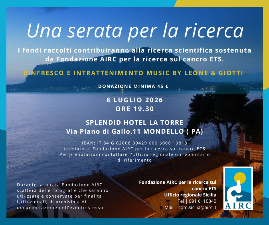 AIRC serata LA Torre Palermo