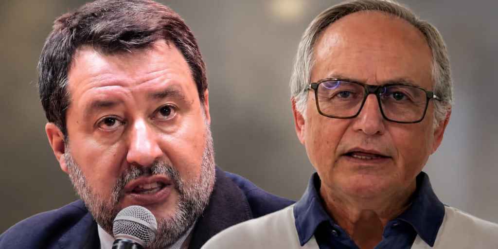 Matteo Salvini e Mario Roggero