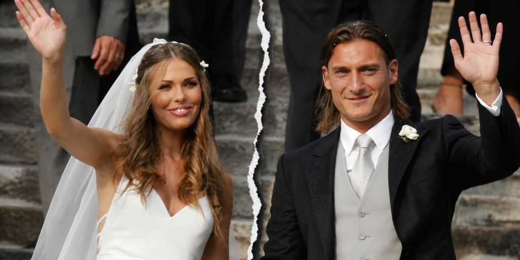 Ilary Blasi e Francesco Totti.