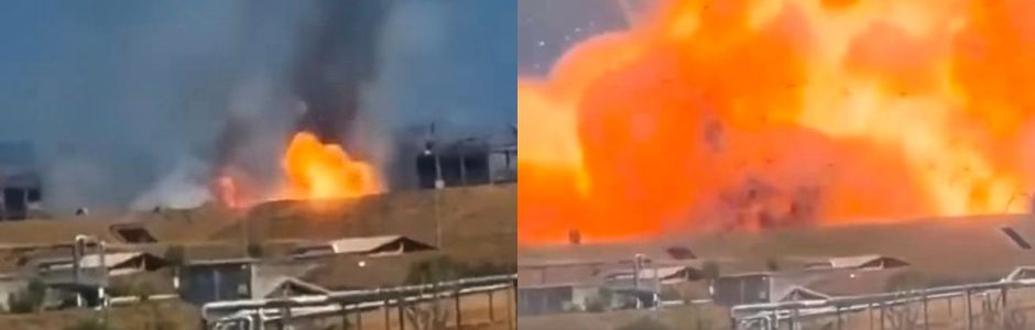 Esplosione nello stabilimento di munizioni: nessun ferito (VIDEO)