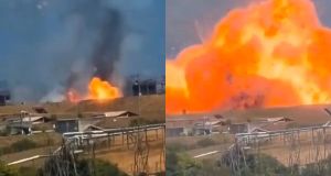 Esplosione nello stabilimento di munizioni: nessun ferito (VIDEO)