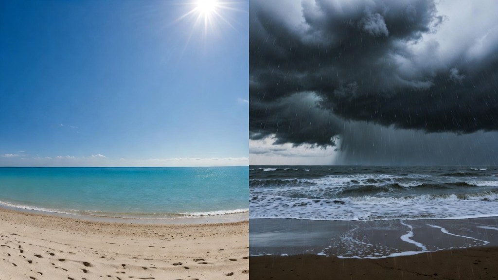 Sole e temporale