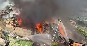 Incendio in centro di raccolta rifiuti tra Casteldaccia e Santa Flavia